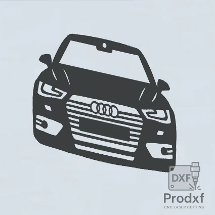 AUDİ A3 Lazer kesim dxf Çizimi