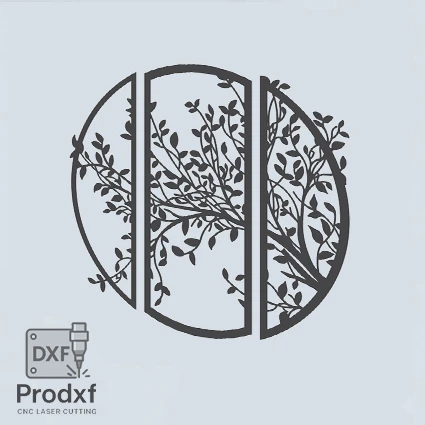D077 Decor Lazer kesim dxf Çizimi