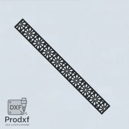 T006 Kenarlık Lazer kesim dxf Çizimi