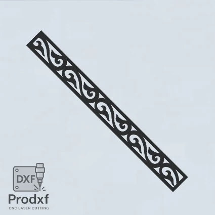 T014 Kenarlık Lazer kesim dxf Çizimi