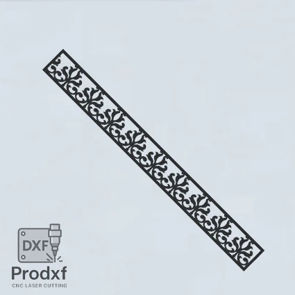 T024 Kenarlık Lazer kesim dxf Çizimi