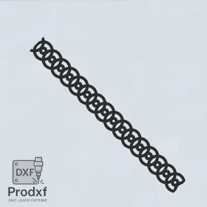 T025 Kenarlık Lazer kesim dxf Çizimi