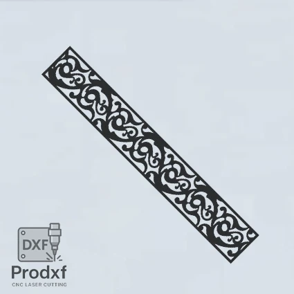 T034 Kenarlık Lazer kesim dxf Çizimi