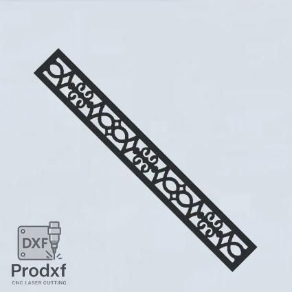 T038 Kenarlık Lazer kesim dxf Çizimi