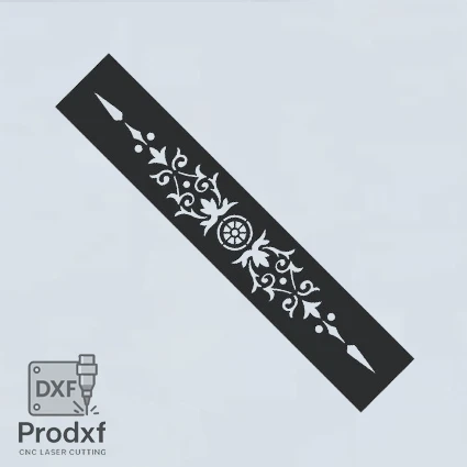 T043 Kenarlık Lazer kesim dxf Çizimi
