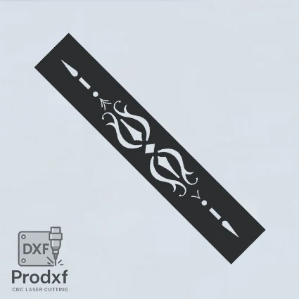 T044 Kenarlık Lazer kesim dxf Çizimi