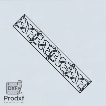 T055 Kenarlık Lazer kesim dxf Çizimi