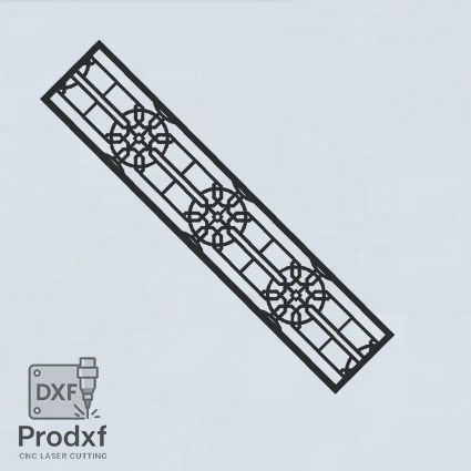 T064 Kenarlık Lazer kesim dxf Çizimi